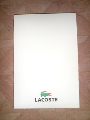 Lacoste Gift Box with magnetic close and reciept envelope 